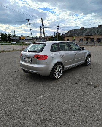 Audi A3 cena 27900 przebieg: 310000, rok produkcji 2008 z Sępopol małe 121